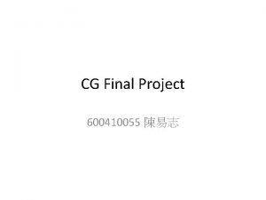 CG Final Project 600410055 GPU Programming Fractal Fractal