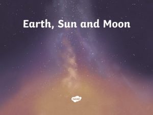 The Earth Sun and Moon are A Round