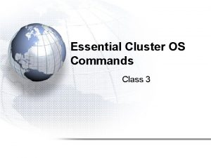 Essential Cluster OS Commands Class 3 SSH ssh
