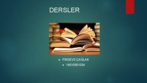 DERSLER FRDEVS ALAK 16010501034 Matematik Doal Saylar Rasyonel