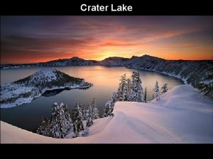 Crater Lake Deepest point 1 949 Crater Lake