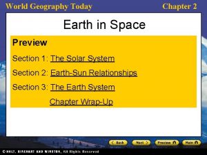 World Geography Today Earth in Space Preview Section