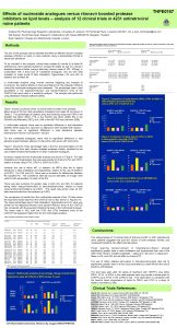 Effects of nucleoside analogues versus ritonavir boosted protease