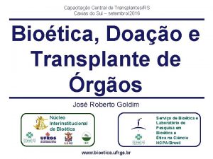 Capacitao Central de TransplantesRS Caxias do Sul setembro2016