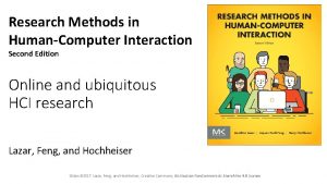 Research Methods in HumanComputer Interaction Second Edition Online
