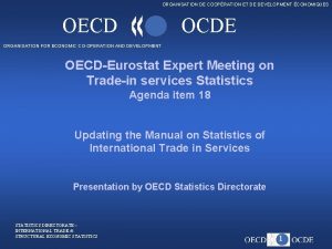 ORGANISATION DE COOPRATION ET DE DEVELOPMENT CONOMIQUES OECD