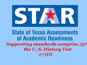Supporting standards comprise 35 the U S History
