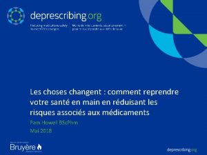 Les choses changent comment reprendre votre sant en