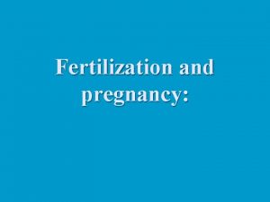 Fertilization and pregnancy Fertilization Blocks to polyspermy n