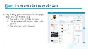 Trang ch ca 1 page trn Zalo y