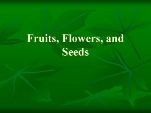 Fruits Flowers and Seeds Fruit Classification n Aggregate