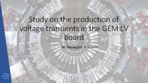 Study on the production of voltage transients in