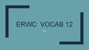 ERWC VOCAB 12 new Ambivalent Adjective Undecideduncertain She