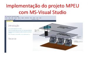 Implementao do projeto MPEU com MSVisual Studio projeto
