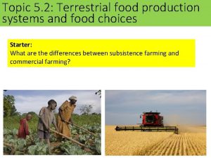 Topic 5 2 Terrestrial food production systems and