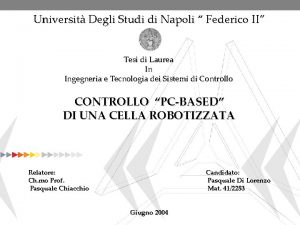 Universit Degli Studi di Napoli Federico II Tesi
