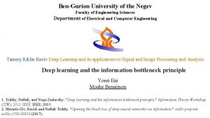 BenGurion University of the Negev Faculty of Engineering