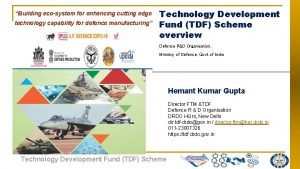 Building ecosystem for enhancing cutting edge technology capability