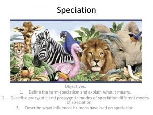 Speciation Microevolution Small hence micro shifts in allele