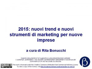 2015 nuovi trend e nuovi strumenti di marketing