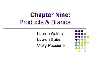 Chapter Nine Products Brands Lauren Gaites Lauren Sabol
