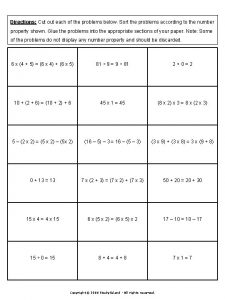 Directions Cut out each of the problems below