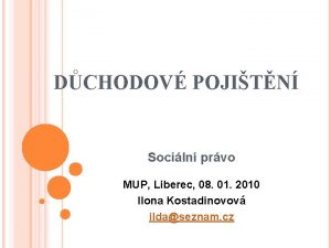 DCHODOV POJITN Sociln prvo MUP Liberec 08 01