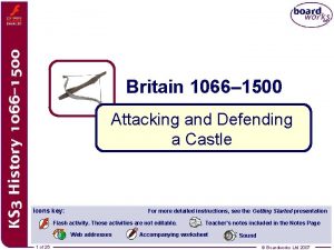 Britain 1066 1500 Attacking and Defending a Castle
