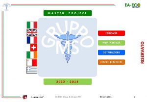 MASTER PROJECT FARMACIA RISERVATO PARAFARMACIA DISTRIBUZIONE CENTRO BENESSERE