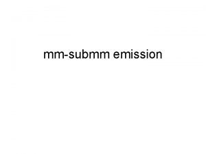 mmsubmm emission Basic Concepts of Molecular Structure 1