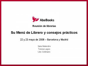 Reunin de libreras Su Men de Librero y