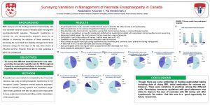 Surveying Variations in Management of Neonatal Encephalopathy in