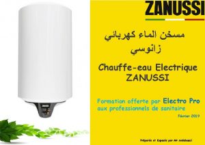 Chauffeeau Electrique ZANUSSI Formation offerte par Electro Pro