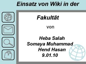 Einsatz von Wiki in der Fakultt von Heba