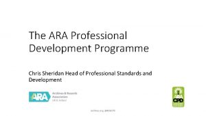 Ara competency framework