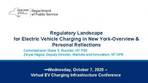 Regulatory Landscape for Electric Vehicle Charging in New