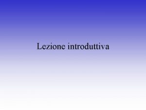 Lezione introduttiva REATO Condotta che viola una norma