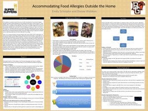 Accommodating Food Allergies Outside the Home Emily Schnipke