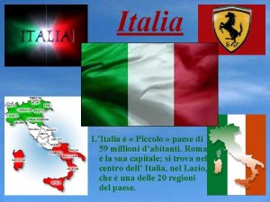 Italia LItalia Piccolo paese di 59 millioni dabitanti