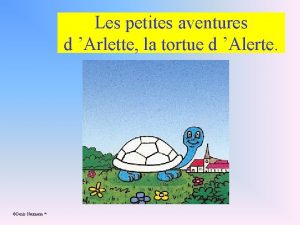 Les petites aventures d Arlette la tortue d