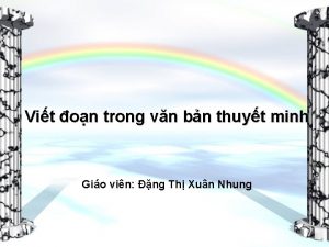 Vit on trong vn bn thuyt minh Gio