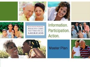 Master Plan Citizens Health Care Working Group Master