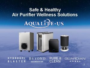 Safe Healthy Air Purifier Wellness Solutions 1 Overview