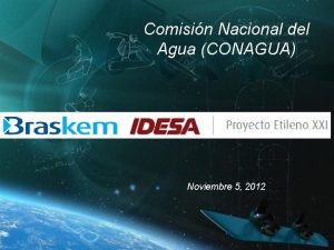 Comisin Nacional del Agua CONAGUA Noviembre 5 2012