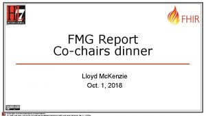 FMG Report Cochairs dinner Lloyd Mc Kenzie Oct