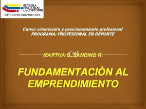 Curso orientacin y posicionamiento profesional PROGRAMA PROFESIONAL EN