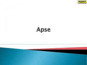 Apse Programme History Customer Tests profile Innovations Product