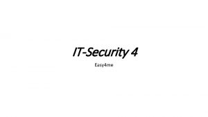 ITSecurity 4 Easy 4 me Benutzerkonto Netzwerkkonto durch