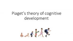 Piagets theory of cognitive development What can children
