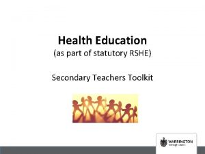 Health Education as part of statutory RSHE Secondary